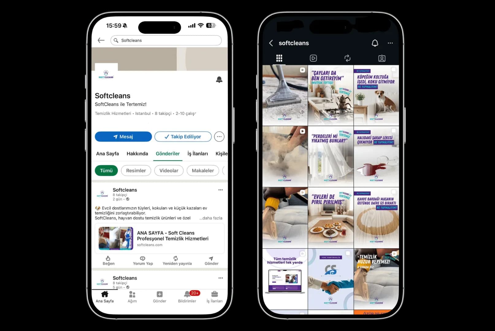 SoftCleans Sosyal Medya Yönetimi
